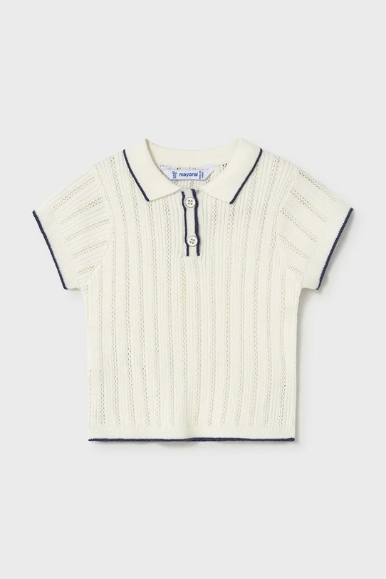 Mayoral polo dziecięce pozostałe biały 1104.4F.Baby.PPY2