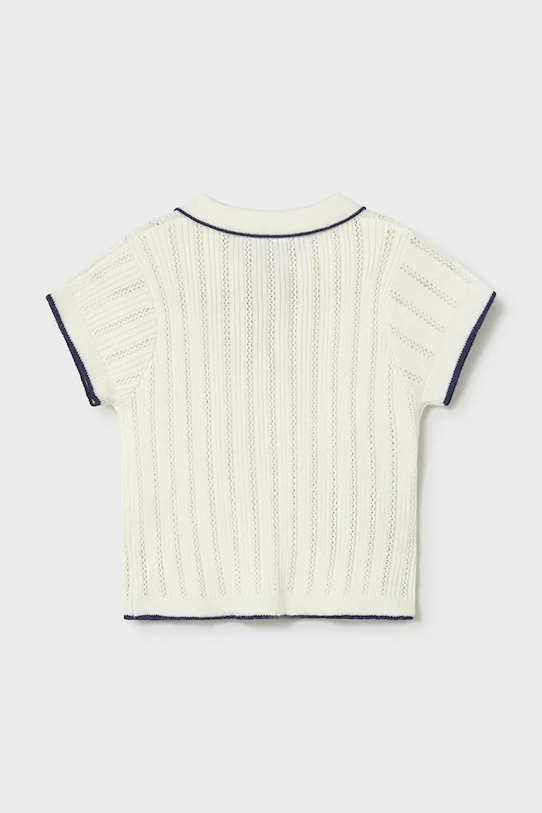 Mayoral polo dziecięce 1104.4F.Baby.PPY2 biały SS26