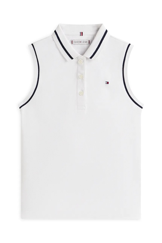 Tommy Hilfiger polo dziecięce bawełniane KG0KG08432.128.176.PPY2 biały SS26