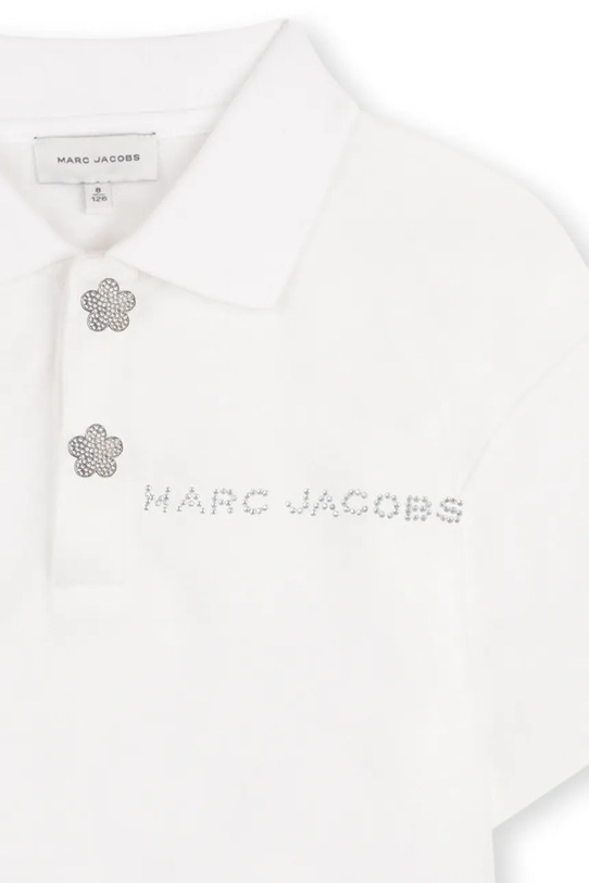 Dziewczynka Marc Jacobs polo dziecięce bawełniane W60739.114.150 biały