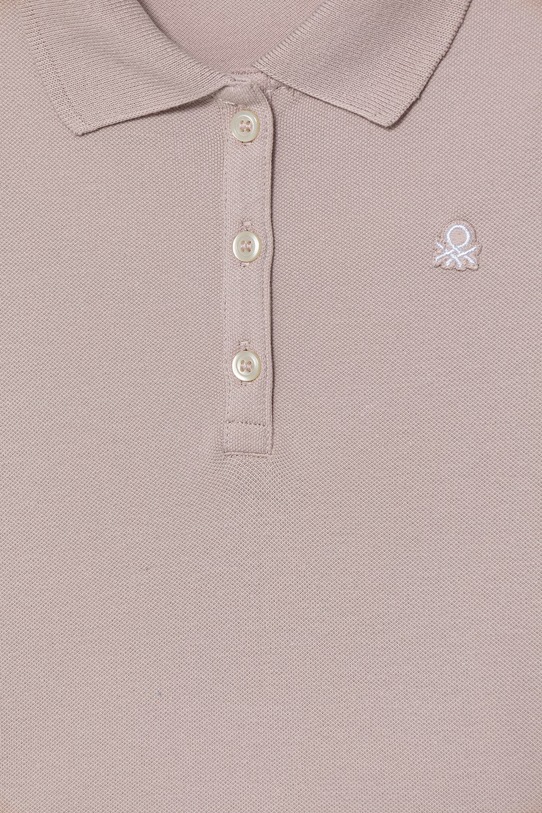 Dievča United Colors of Benetton polo tričko detské bavlnené s elastanom 3WG9G300A.P.Stagionale ružová