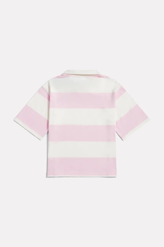 DÍVKA New Balance polo dětské bavlněné YT61M5OK růžová