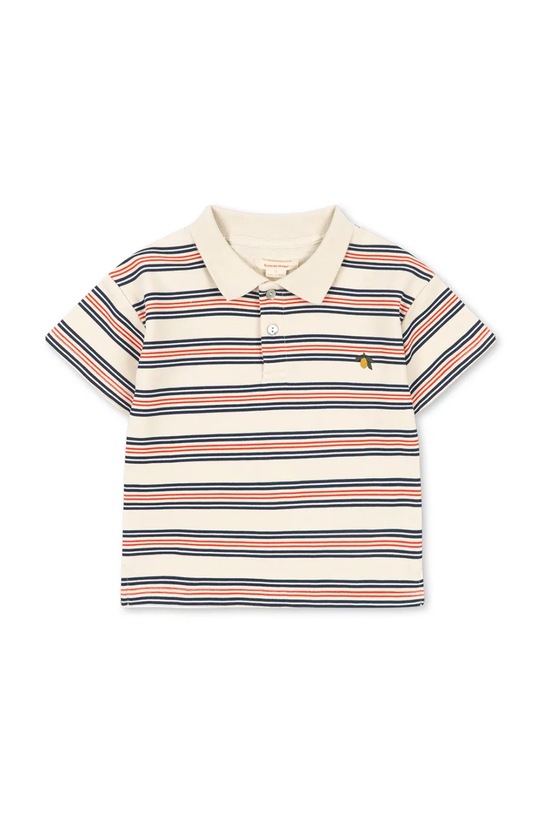Konges Sløjd polo bawełniane dziecięce SPOTTY SS POLO GOTS KS105090.PPY2 multicolor SS26