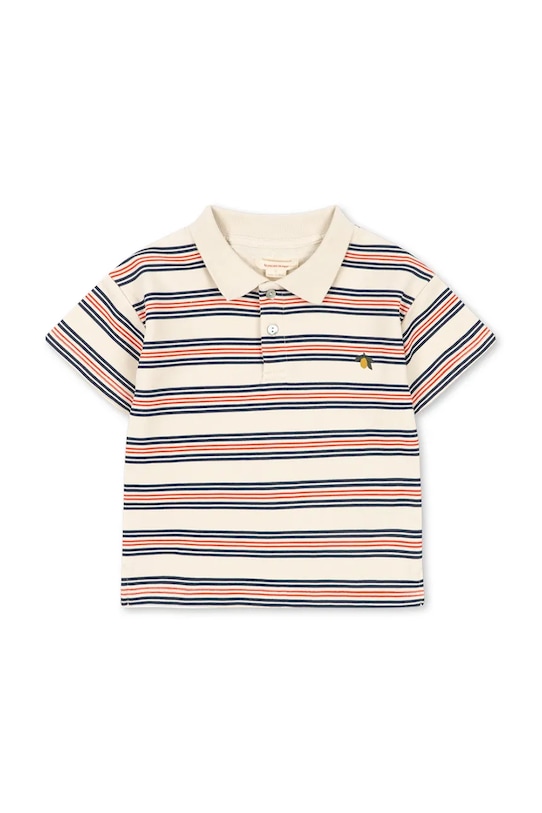 Konges Sløjd polo bawełniane dziecięce SPOTTY SS POLO GOTS KS105090.PPY2 multicolor SS26
