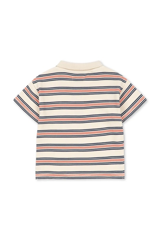 Chłopiec Konges Sløjd polo bawełniane dziecięce SPOTTY SS POLO GOTS KS105090.PPY2 multicolor