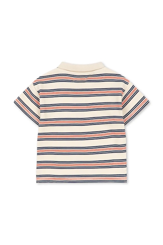 Chłopiec Konges Sløjd polo bawełniane dziecięce SPOTTY SS POLO GOTS KS105090.PPY2 multicolor