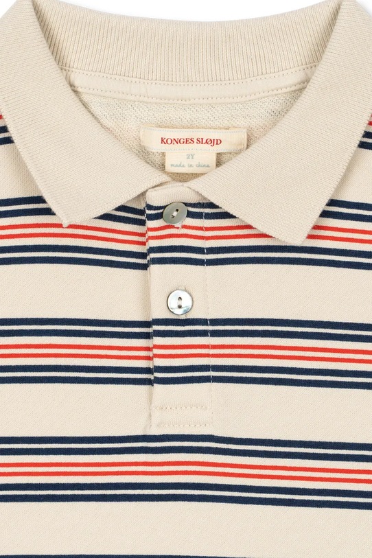 Konges Sløjd polo bawełniane dziecięce SPOTTY SS POLO GOTS multicolor KS105090.PPY2