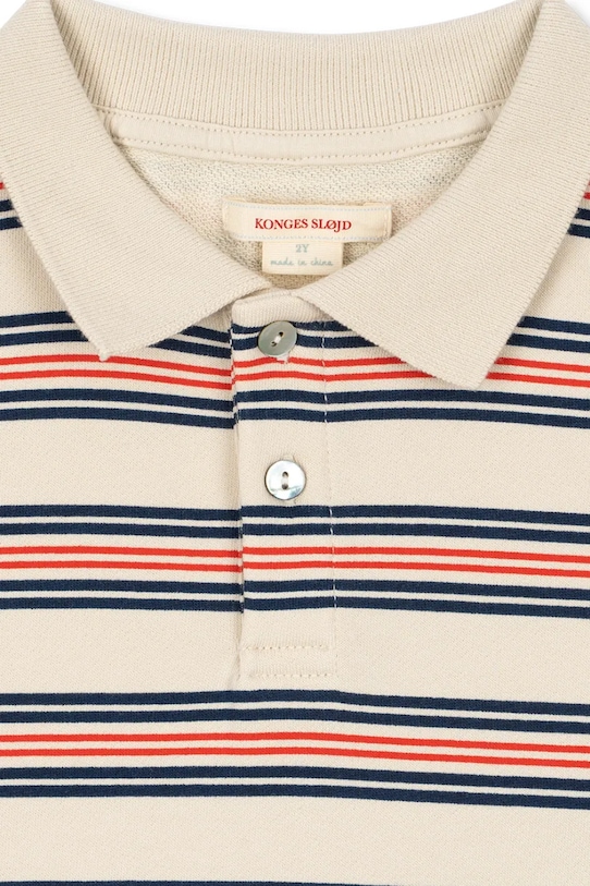 Konges Sløjd polo bawełniane dziecięce SPOTTY SS POLO GOTS multicolor KS105090.PPY2