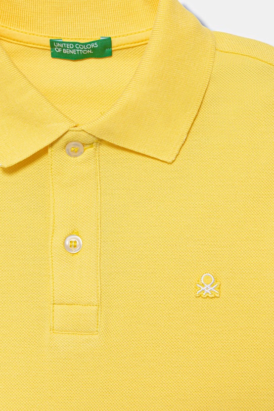 Chłopiec United Colors of Benetton polo dziecięce bawełniane 3089C300Q.G.Stagionale żółty