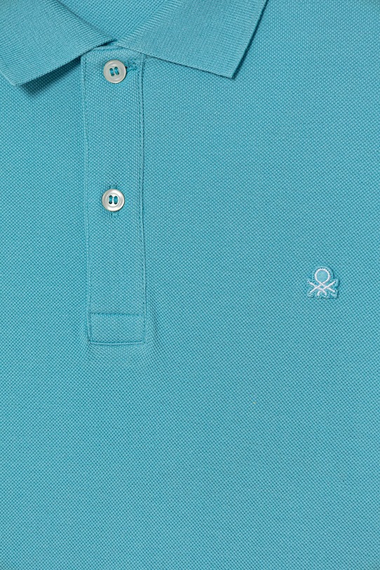 Chłopiec United Colors of Benetton polo dziecięce bawełniane 3089C300Q.G.Stagionale niebieski