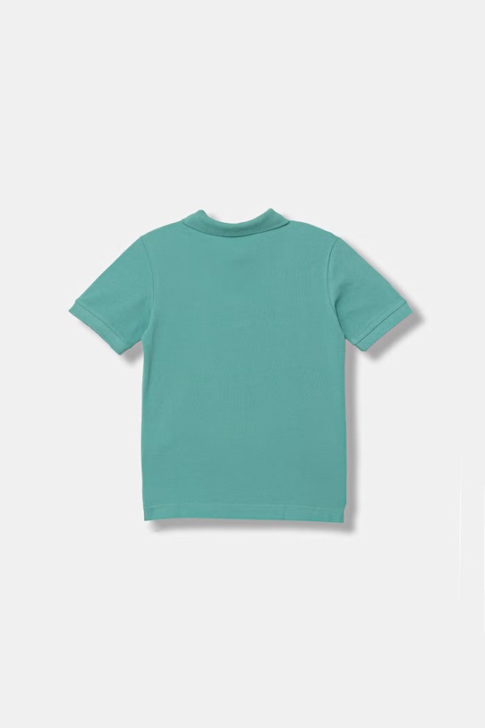 United Colors of Benetton polo dziecięce bawełniane 3089C300Q.G.Stagionale turkusowy SS26