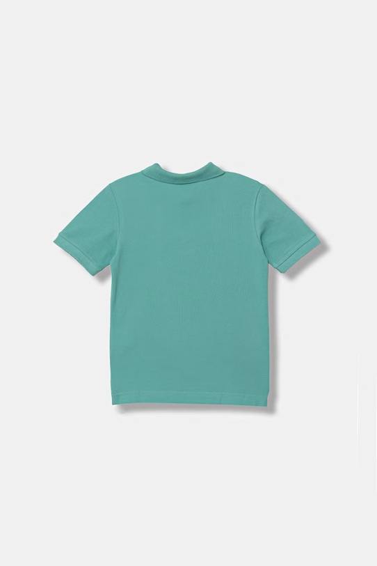 United Colors of Benetton polo dziecięce bawełniane 3089C300Q.G.Stagionale turkusowy SS26