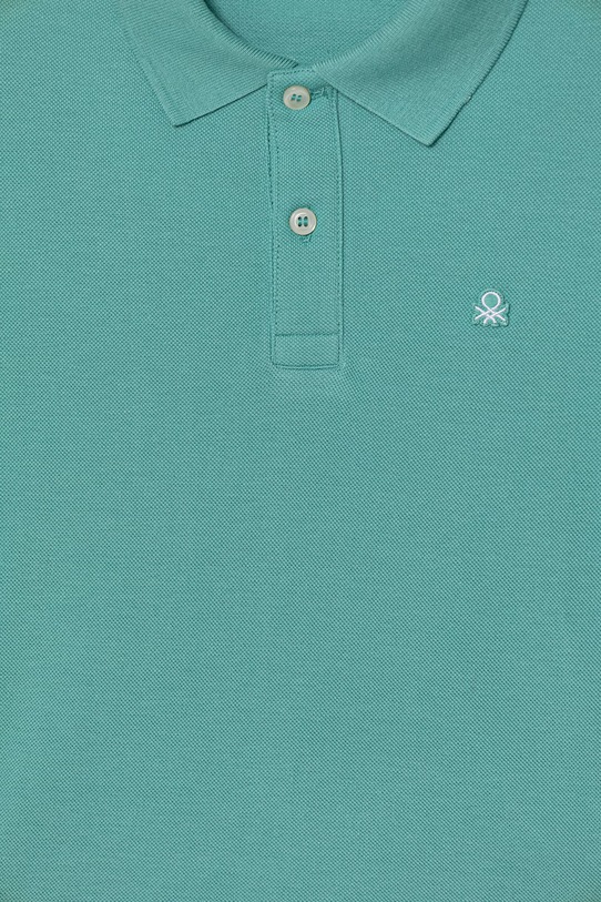 Chłopiec United Colors of Benetton polo dziecięce bawełniane 3089C300Q.G.Stagionale turkusowy
