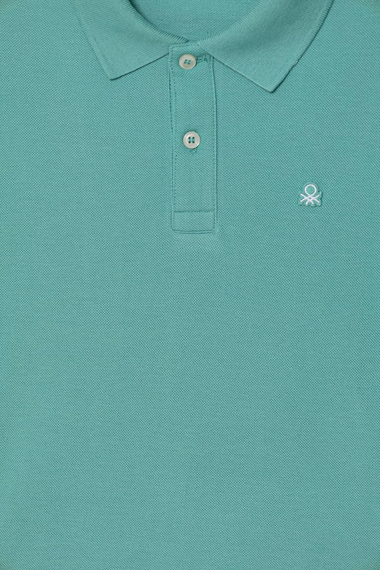 Chłopiec United Colors of Benetton polo dziecięce bawełniane 3089C300Q.G.Stagionale turkusowy