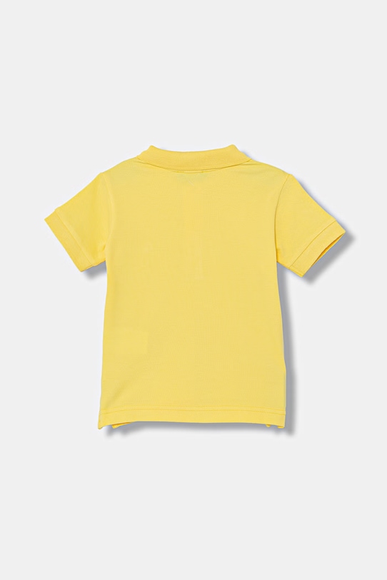 United Colors of Benetton polo dziecięce bawełniane 3089G3008.P.Stagionale żółty SS26