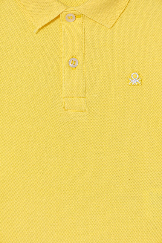 Chłopiec United Colors of Benetton polo dziecięce bawełniane 3089G3008.P.Stagionale żółty