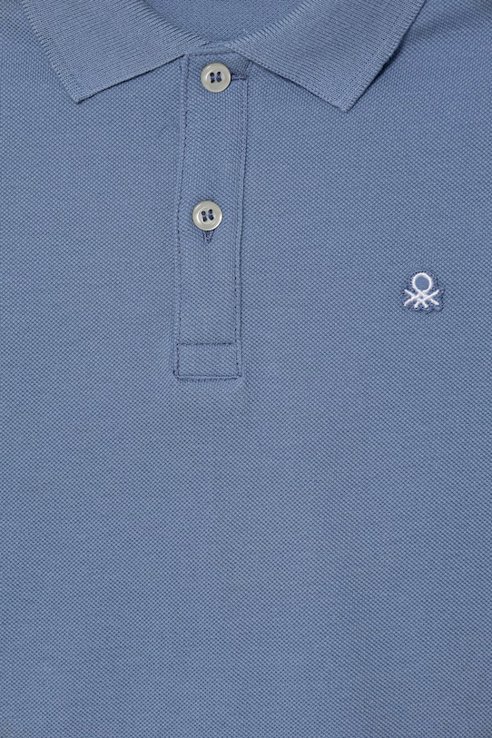 Chłopiec United Colors of Benetton polo dziecięce bawełniane 3089G3008.P.Stagionale niebieski