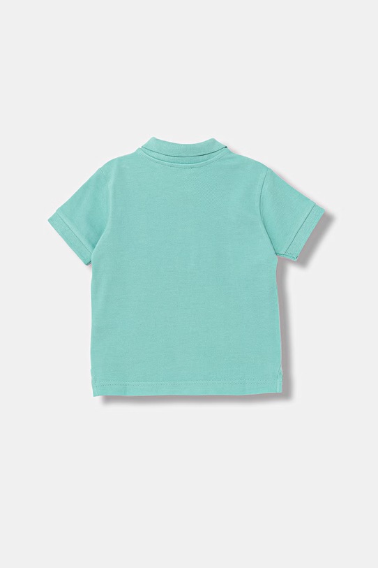 United Colors of Benetton polo dziecięce bawełniane 3089G3008.P.Stagionale turkusowy SS26