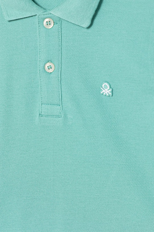 Chłopiec United Colors of Benetton polo dziecięce bawełniane 3089G3008.P.Stagionale turkusowy