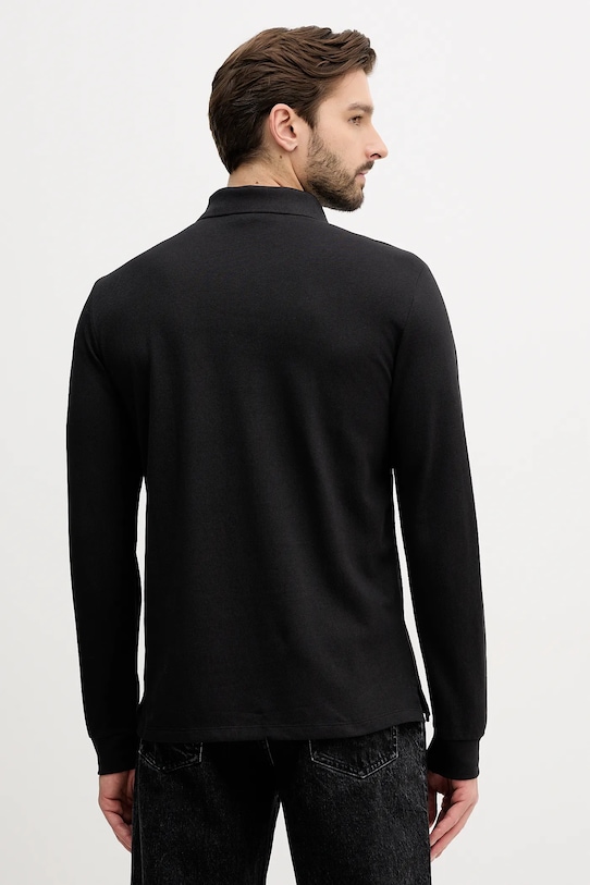 Ρούχα Βαμβακερή μπλούζα με μακριά μανίκια Calvin Klein Jeans LV04RE201G μαύρο
