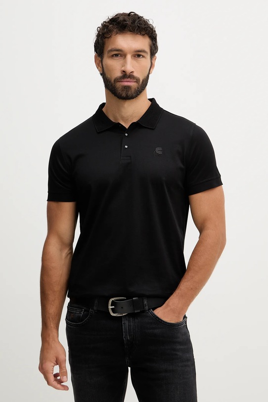 Karl Lagerfeld polo bawełniane bawełna czarny 561200.745000