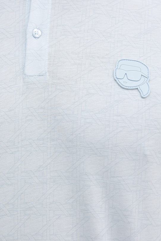 Karl Lagerfeld polo bawełniane 561251.745071 niebieski