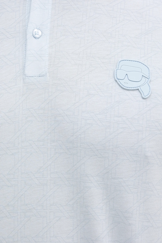 Karl Lagerfeld polo bawełniane 561251.745071 niebieski