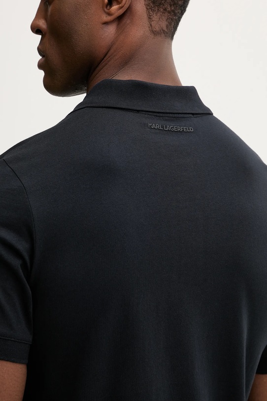 Karl Lagerfeld polo bawełniane 561224.745710 granatowy