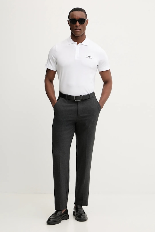 Karl Lagerfeld polo 561235.745780 biały SS26