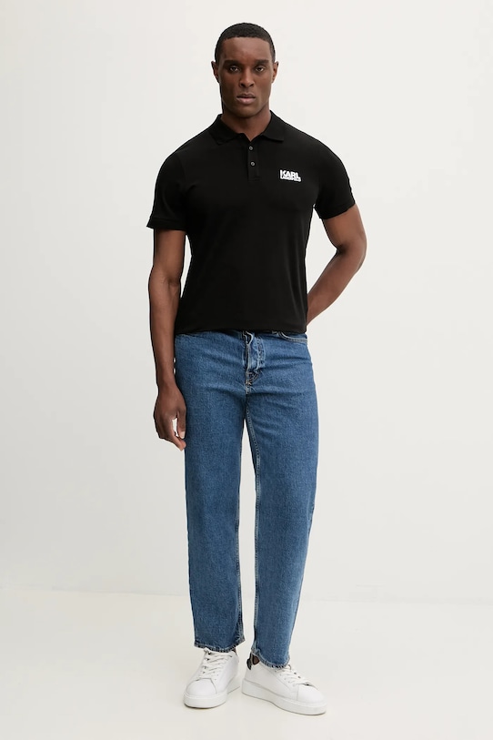 Karl Lagerfeld polo 561235.745780 czarny SS26