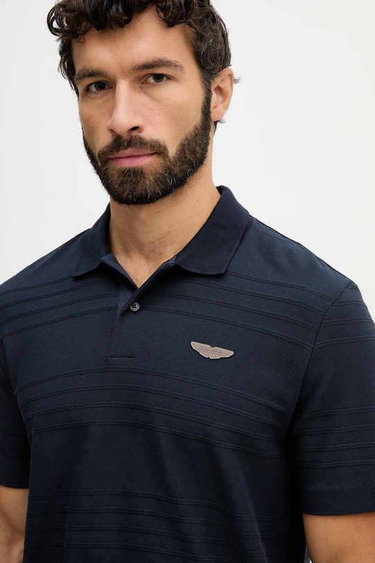 BOSS polo bawełniane C-Parris 242_AM granatowy 50556174