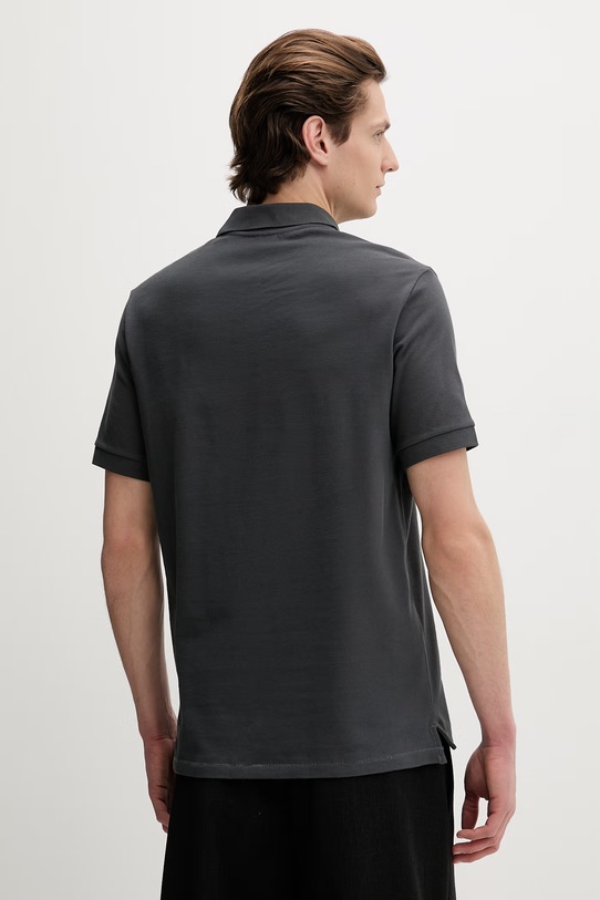 Odzież PS Paul Smith polo męskie bawełniane M2R.183KZ.V20067 szary