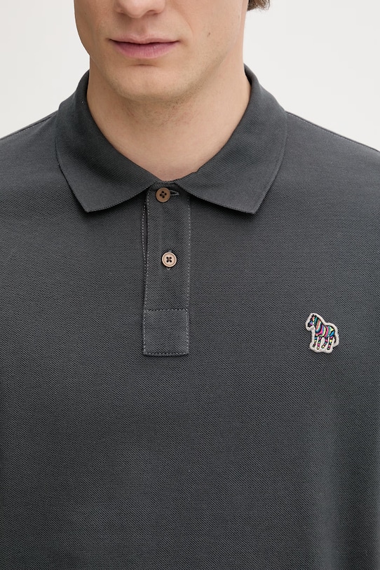 PS Paul Smith polo męskie bawełniane szary M2R.183KZ.V20067