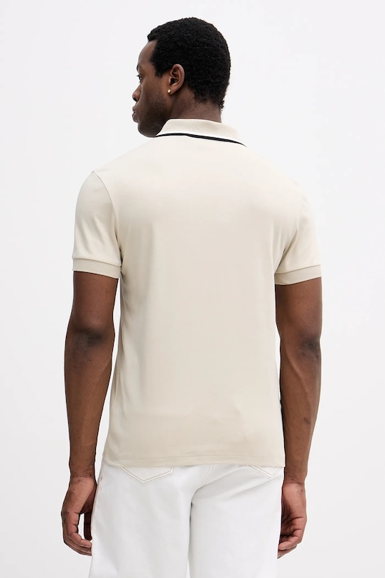 Ρούχα Βαμβακερό μπλουζάκι πόλο BOSS Green 50554565 μπεζ