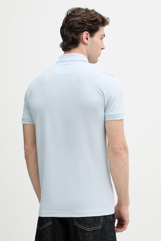 Odzież BOSS Green polo męskie bawełniane Pio 1 50554574 niebieski