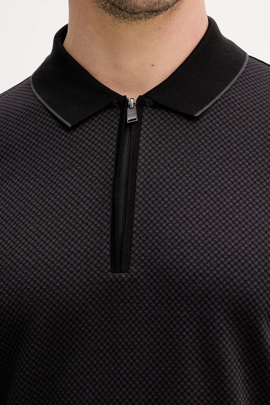 BOSS longsleeve bawełniany 50549583 czarny