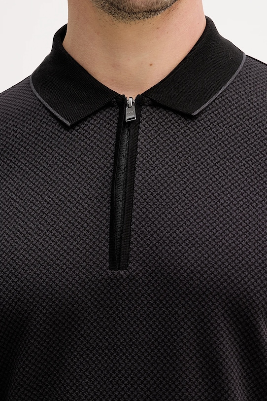 BOSS longsleeve bawełniany 50549583 czarny