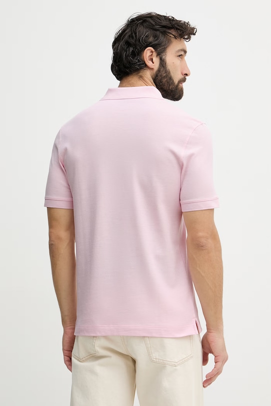 Oblečení BOSS polo pánské bavlněné Pallas 50553564 růžová