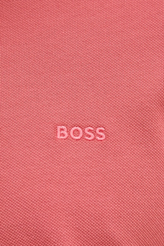 BOSS polo męskie bawełniane Pallas 50553564 różowy