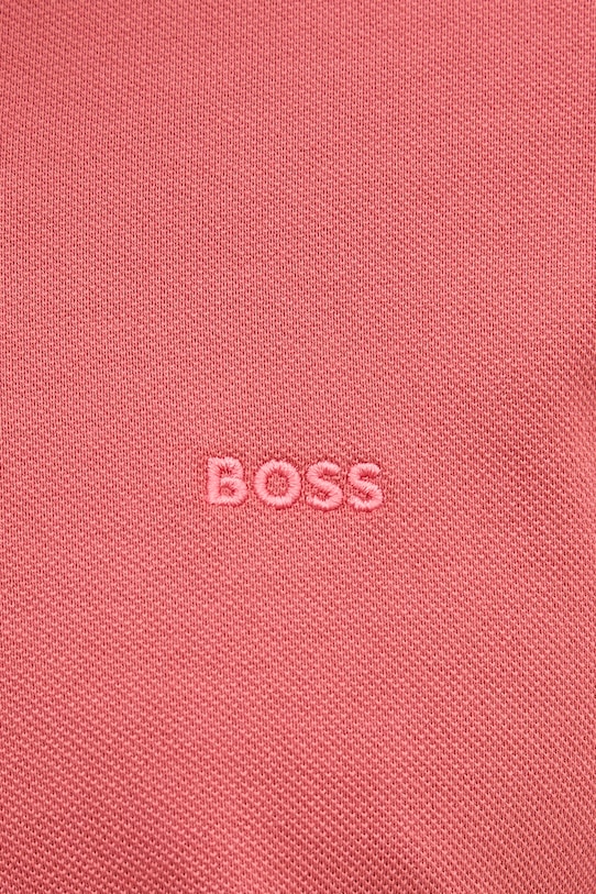 BOSS polo męskie bawełniane Pallas 50553564 różowy