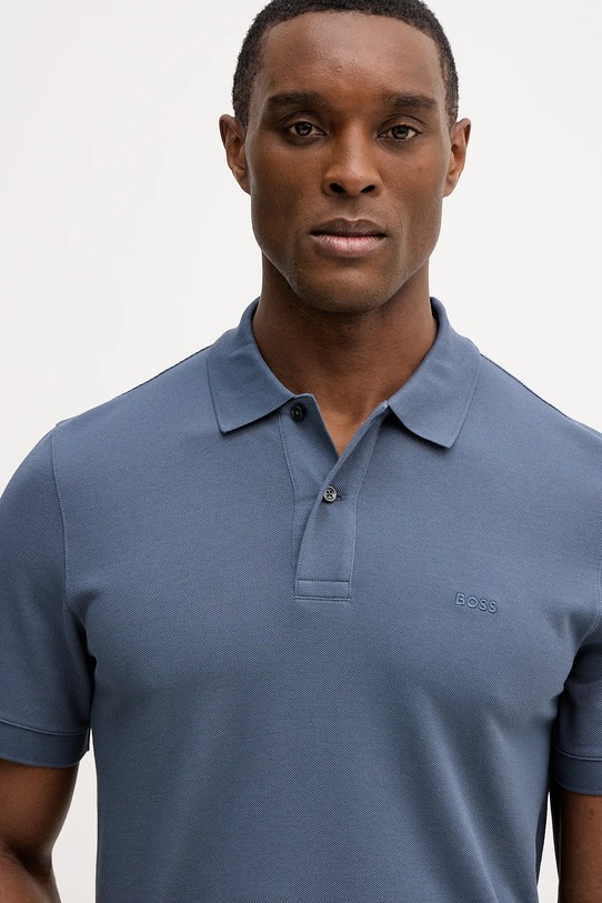 Pamučna polo majica BOSS Pallas plava 50553564