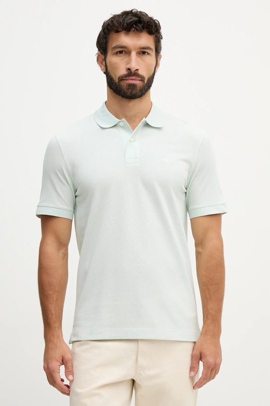 BOSS polo bawełniane Pallas bawełna zielony 50553564