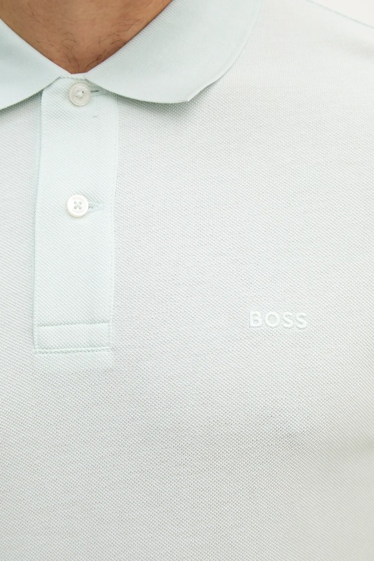 BOSS polo bawełniane Pallas 50553564 zielony