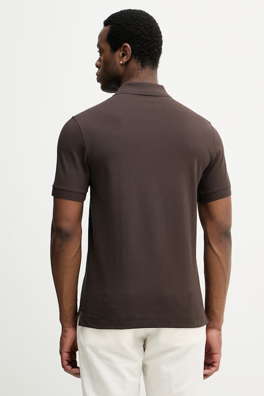 Oblačila Bombažen polo BOSS Pallas 50553564 rjava