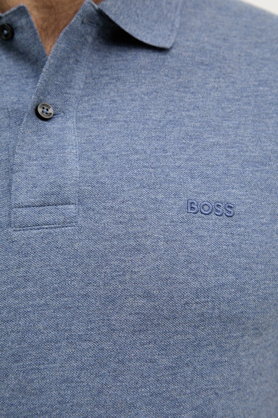 BOSS polo męskie bawełniane Pallas 50553564 niebieski