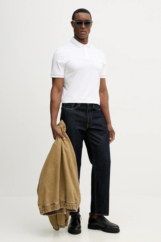 Хлопковое поло BOSS H-Phillipson 202 50554529 белый SS26