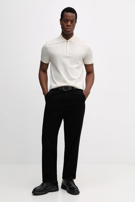 BOSS polo H-Paras 70 50554614 beżowy SS26