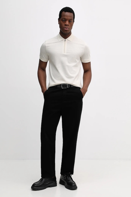 BOSS polo H-Paras 70 50554614 beżowy SS26