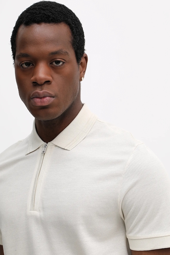 BOSS polo H-Paras 70 beżowy 50554614