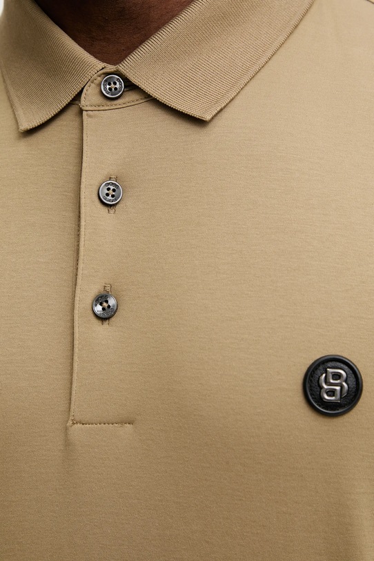 Βαμβακερό μπλουζάκι πόλο BOSS Arti253X 50555829 πράσινο